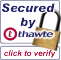 Thawte seal - click here to go to secure page